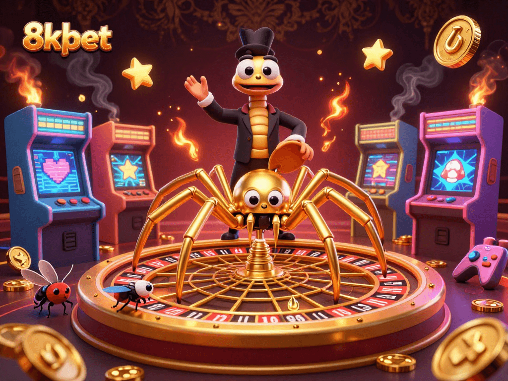 Experience thrilling bets with 8xbet as the golden spider spins a roulette web filled with chances.