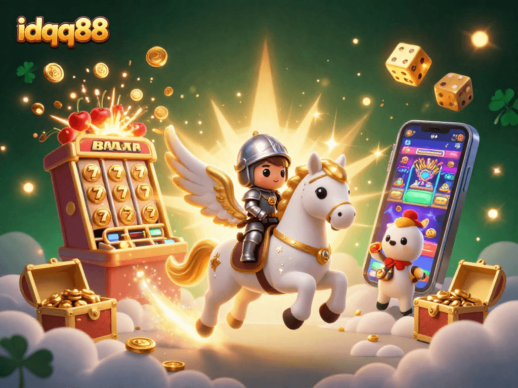Experience wins with idqq88 and its vibrant slot gacor features in an enchanting casino scene.