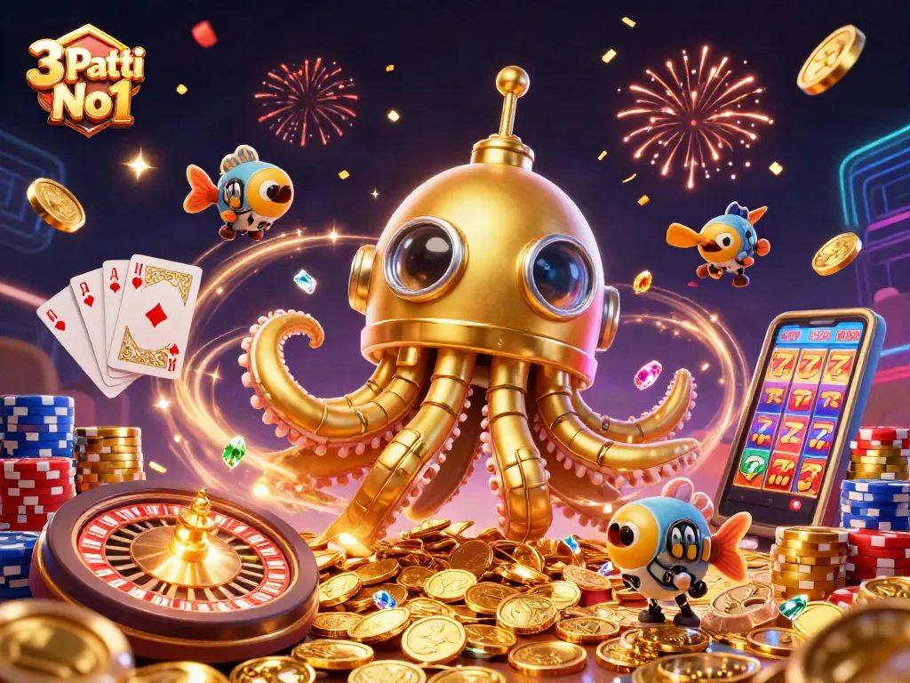 Experience thrilling gameplay with 3 Patti No1 in a vibrant casino-themed scene filled with excitement and rewards.