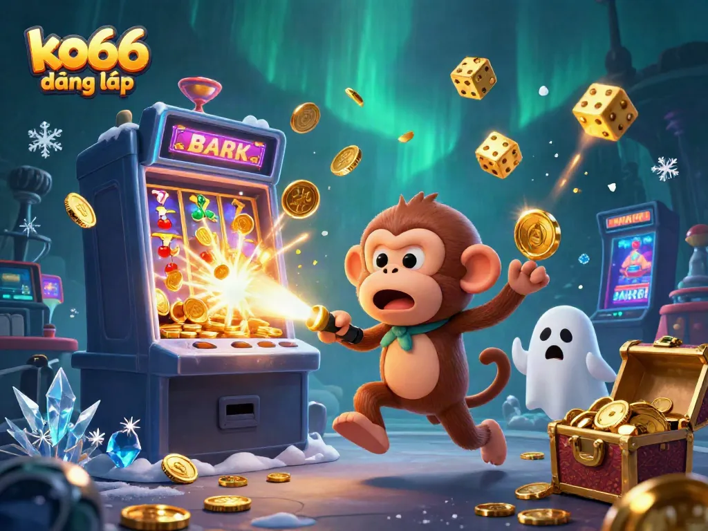 Engage with the thrilling atmosphere of ko66 đăng nhập in a vibrant haunted casino scene.