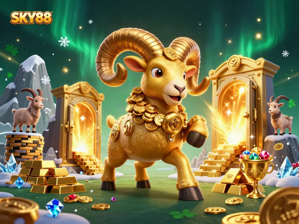 Experience thrilling betting action at SKY88 with vibrant 3D illustrations of casino fun and opportunity.