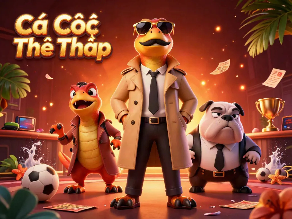 Bettors experience excitement at Cá Cược Thể Thao in a dynamic VIP sports lounge scene featuring raptors in disguise.