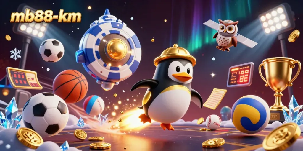 Experience explosive wins with mb88-km as the golden penguin races toward a vibrant casino.