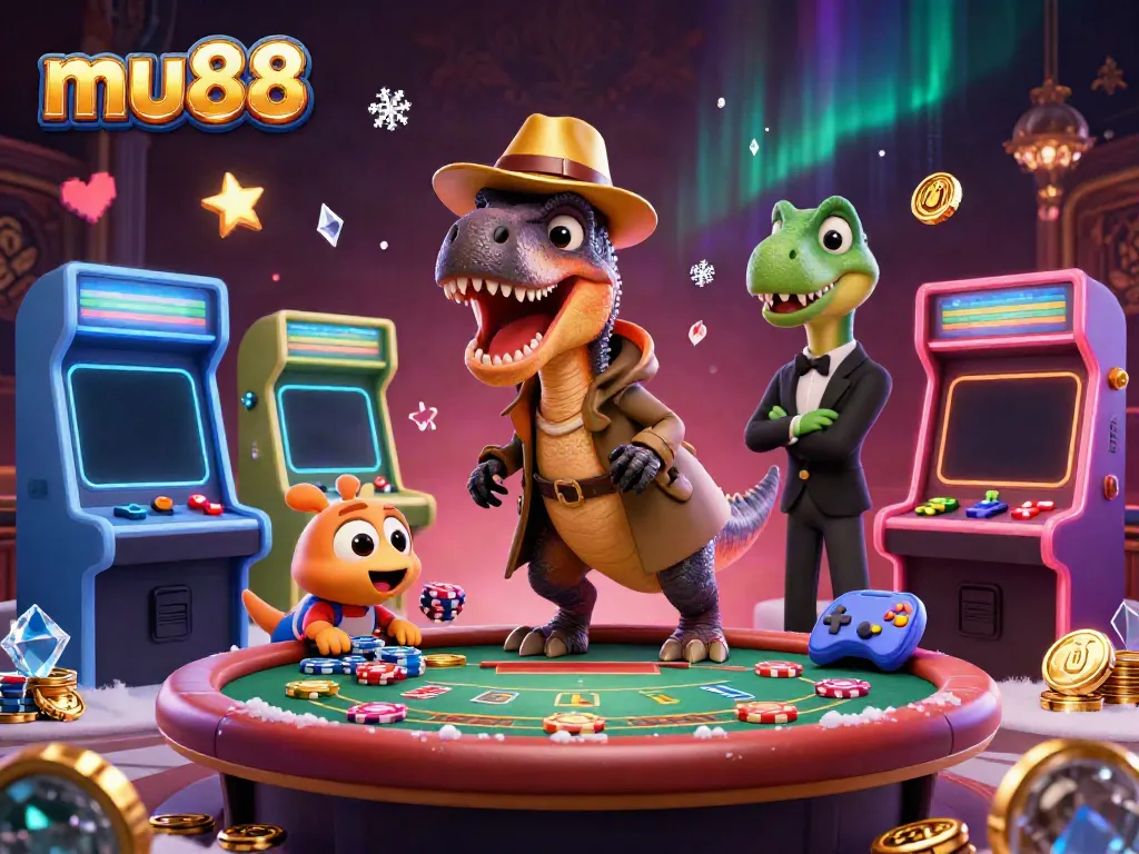 Experience thrilling casino action at mu88 with a velociraptor card counter and dynamic game elements.