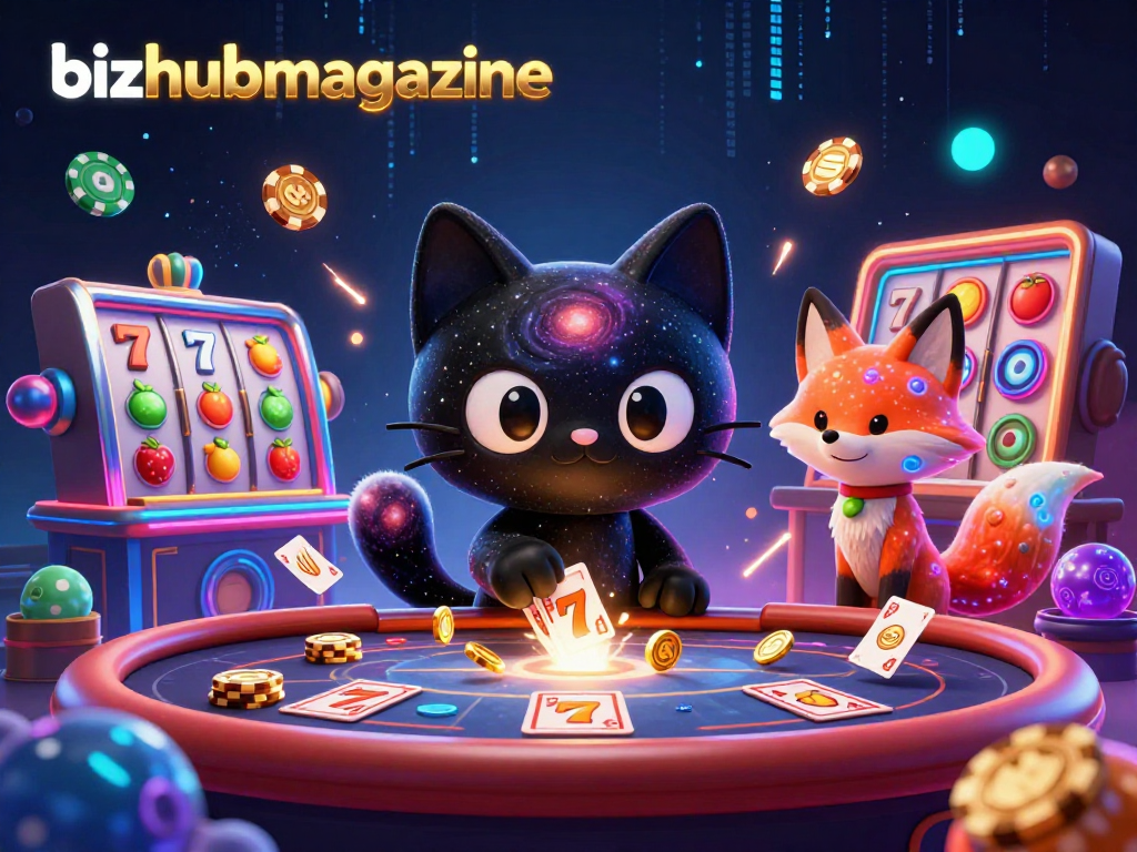 Engage with the bizhubmagazine cosmic casino experience, featuring playful characters and thrilling gaming elements.